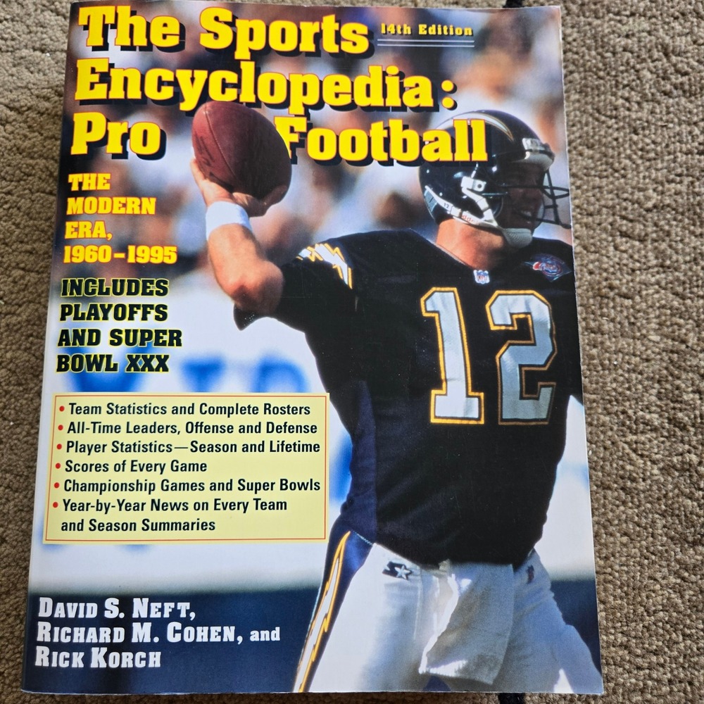 The Sports Encyclopedia Pro Football 14th Edition 1960-1995 Neft Cohen Korch